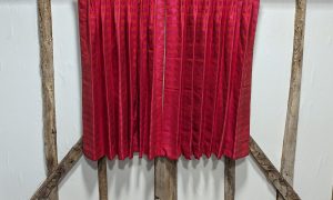 Polka Dot Lined Eyelet Curtains Small