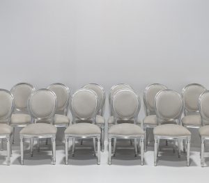 Modà Di Liddo & Perego Silver Leaf Chairs Set of 12