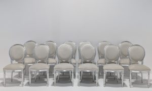 Modà Di Liddo & Perego Silver Leaf Chairs Set of 12