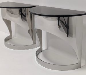 Paul M Jones Demi Lune Console Table