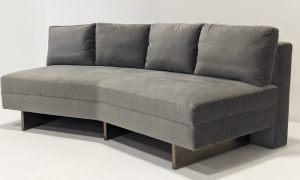 Bray Design Velvet Curve Modular Sofa | 2 Available