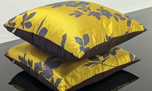 Clarissa Hulse Yellow/Purple Cushions Set of 2