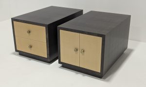 Collett-Zarzycki Sycamore Side Tables Pair