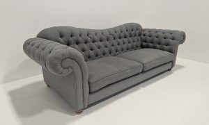 Large Bespoke Grey Chesterfield Sofa