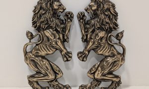 Bronze Lion Pair