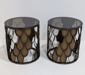 L'Indiscret Side Tables Pair