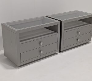 Ben Whistler Large Bedside Tables Pair