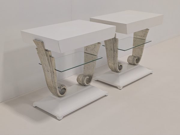 Christopher Guy Harper Bedside Tables Pair - Image 11