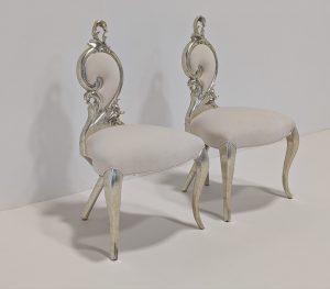 Christopher Guy Flame Occasional Chairs Pair