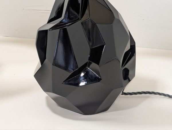 Porta Romana Faceted Lamps Pair - Image 9