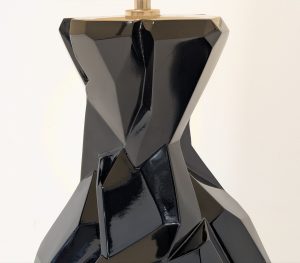 Porta Romana Faceted Lamps Pair