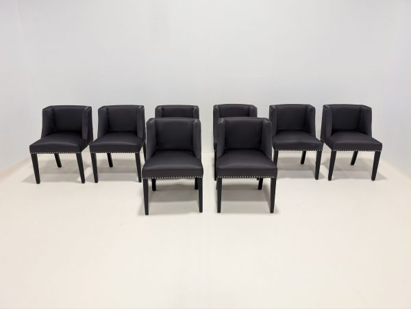 Eichholtz Black St. James Chairs Set of 8 - Image 5