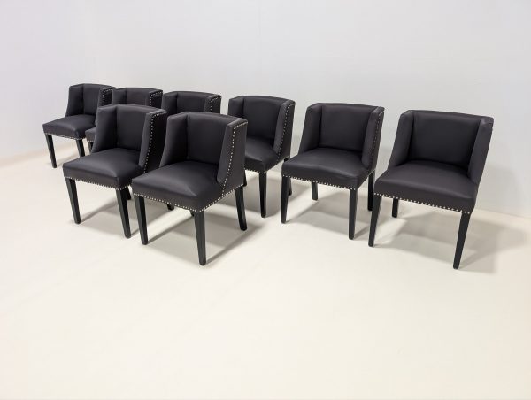 Eichholtz Black St. James Chairs Set of 8 - Image 8