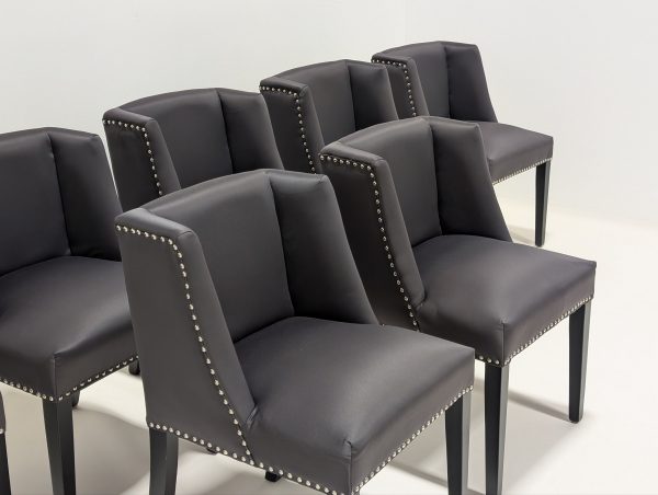 Eichholtz Black St. James Chairs Set of 8 - Image 6
