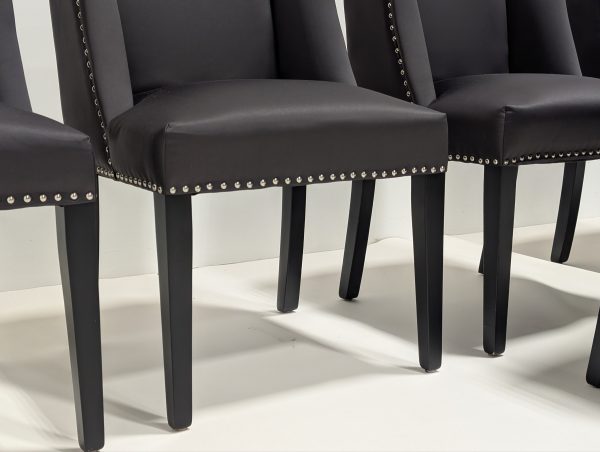 Eichholtz Black St. James Chairs Set of 8 - Image 7