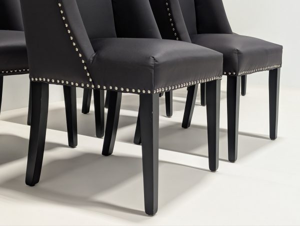 Eichholtz Black St. James Chairs Set of 8 - Image 9