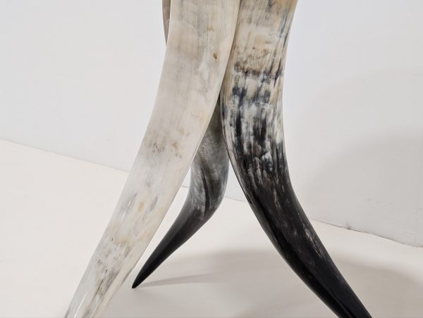 Horn Base Polished Nickel Side Table - Image 3