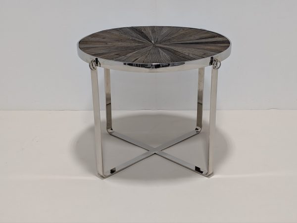 Round Wooden Top Table - Image 7