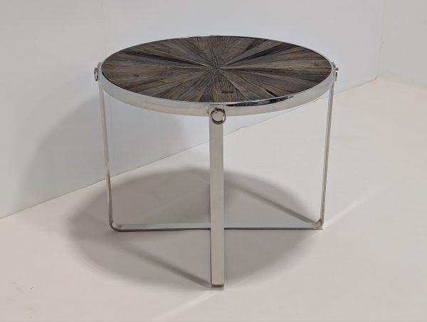 Round Wooden Top Table - Image 8