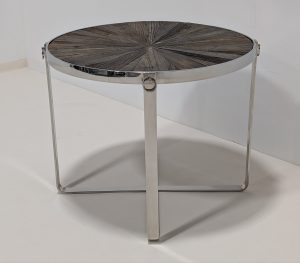 Round Wooden Top Table