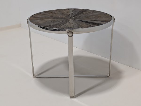 Round Wooden Top Table