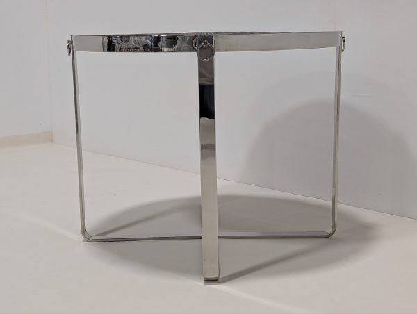 Round Wooden Top Table - Image 6