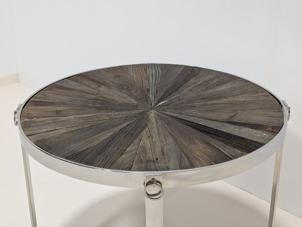 Round Wooden Top Table - Image 11
