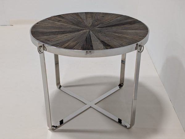 Round Wooden Top Table - Image 4