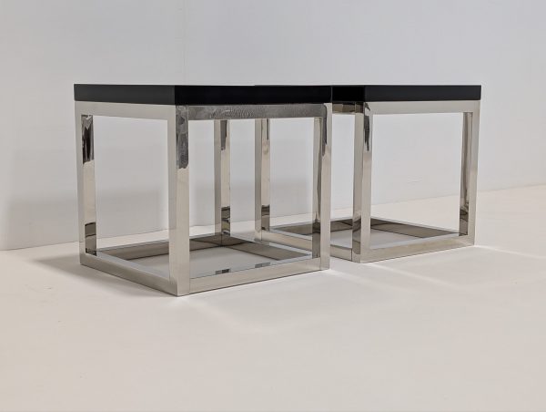 Eichholtz Magnum Black Tables Pair - Image 7