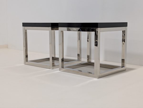 Eichholtz Magnum Black Tables Pair - Image 3