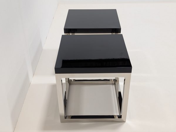 Eichholtz Magnum Black Tables Pair - Image 4