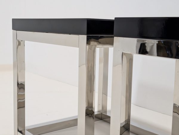 Eichholtz Magnum Black Tables Pair - Image 5