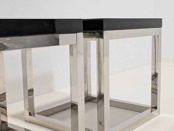 Eichholtz Magnum Black Tables Pair - Image 6