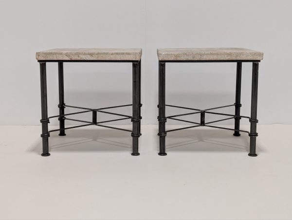 Stone Side Tables Pair - Image 12