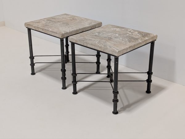 Stone Side Tables Pair - Image 8