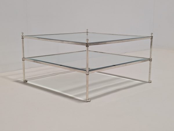 Eichholtz Aubrey Silver Glass Coffee Table