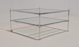 Eichholtz Aubrey Silver Glass Coffee Table