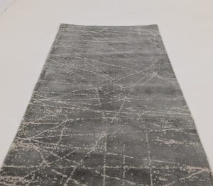 Calvin Klein Maya Etched Light Mercury Rug Runner