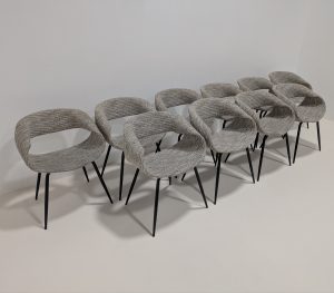 Pole to Pole Pearl Curve Dining Chairs Set of 10