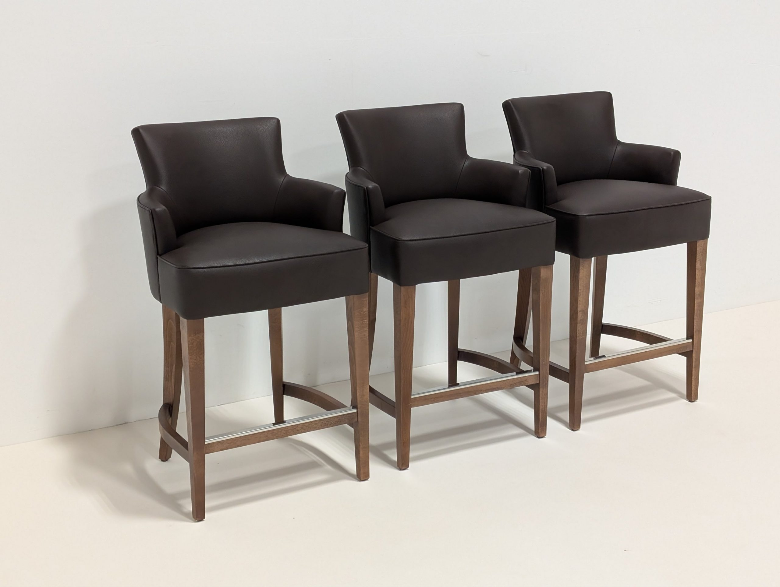 The Sofa and Chair Company Paris Carver Barstools - Image 5