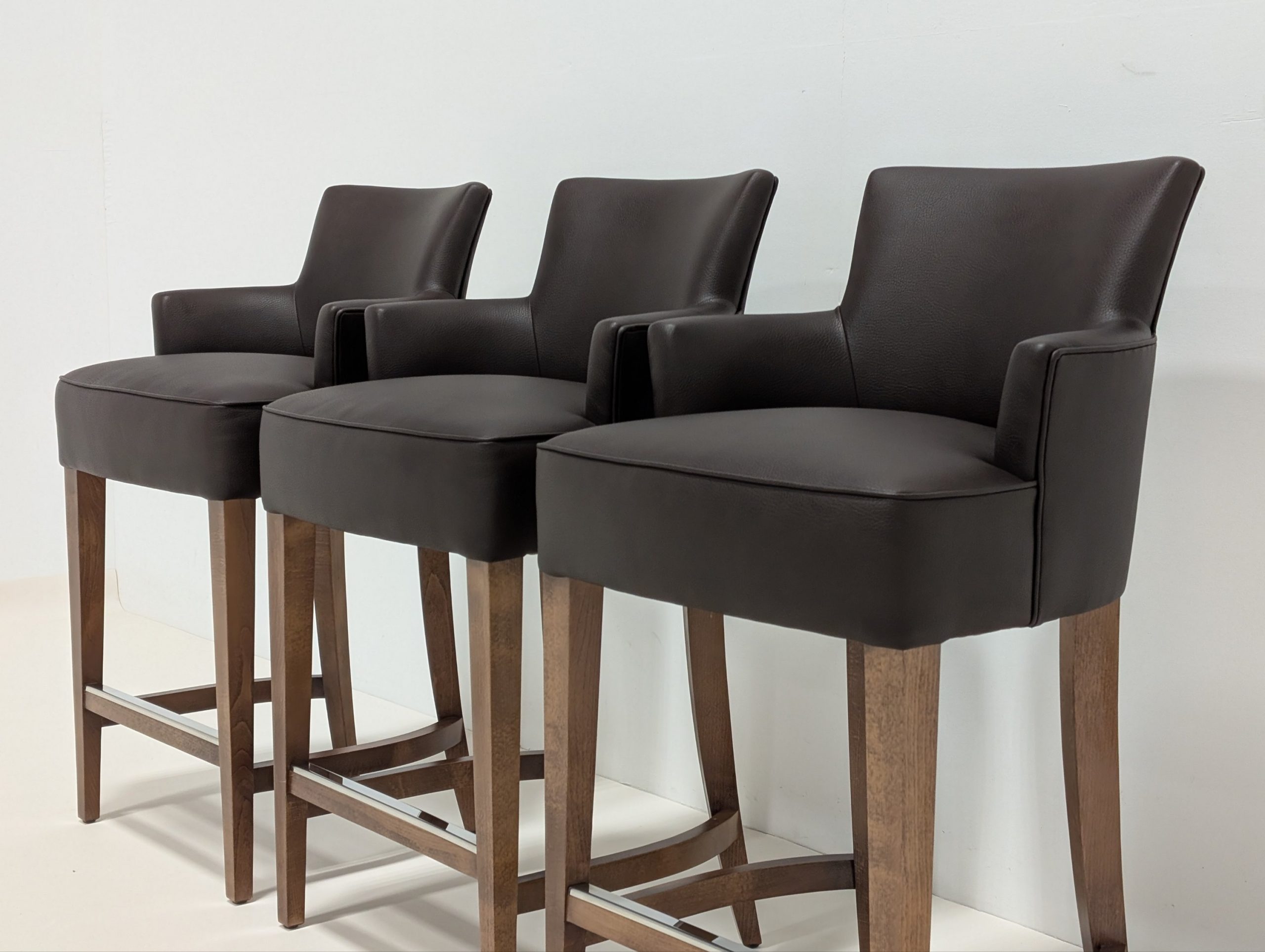 The Sofa and Chair Company Paris Carver Barstools - Image 9