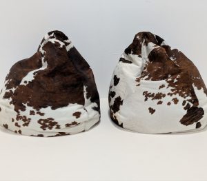 Peau De Vache Cow Hide Bean Bags