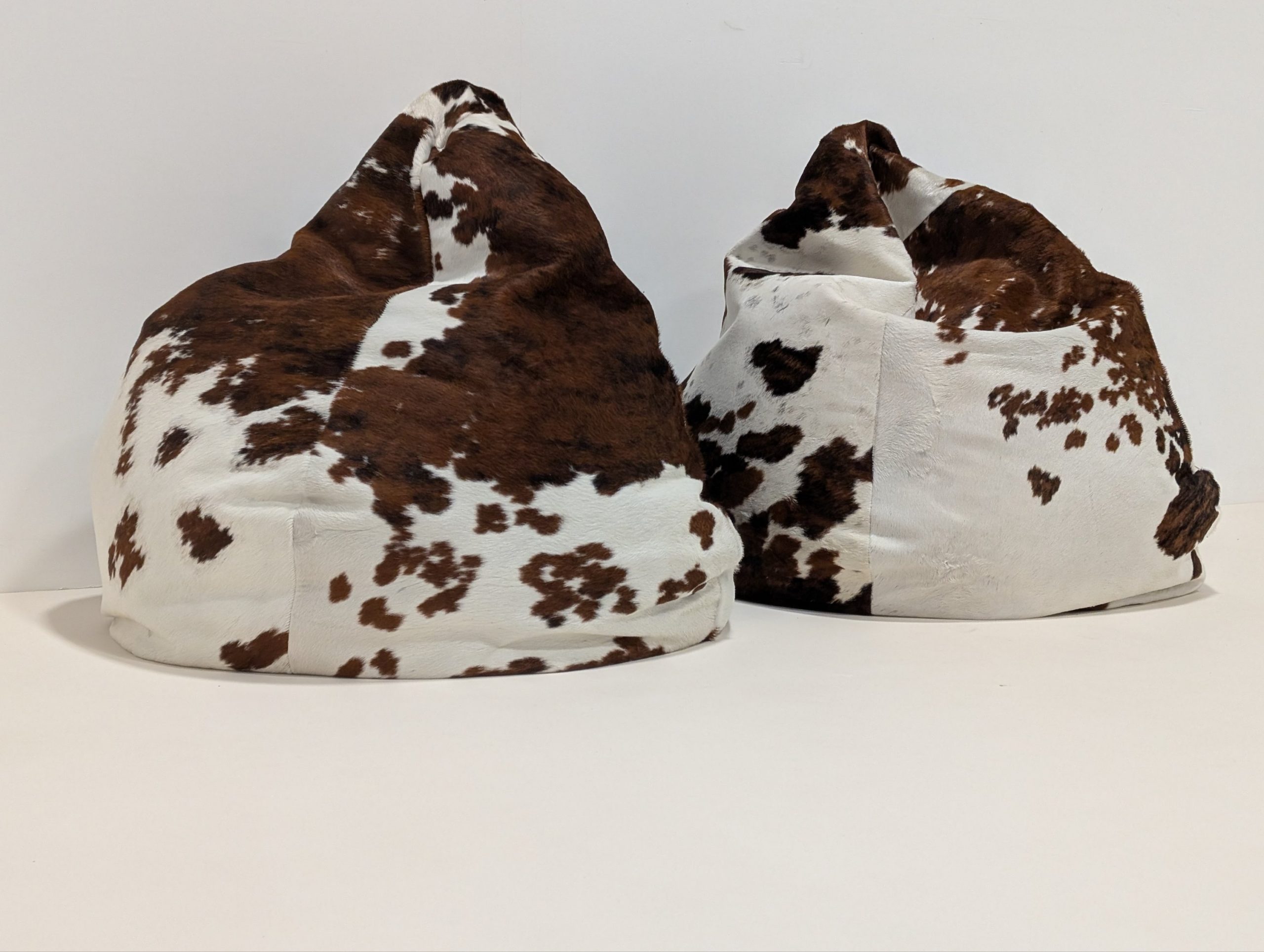 Peau De Vache Cow Hide Bean Bags - Image 11