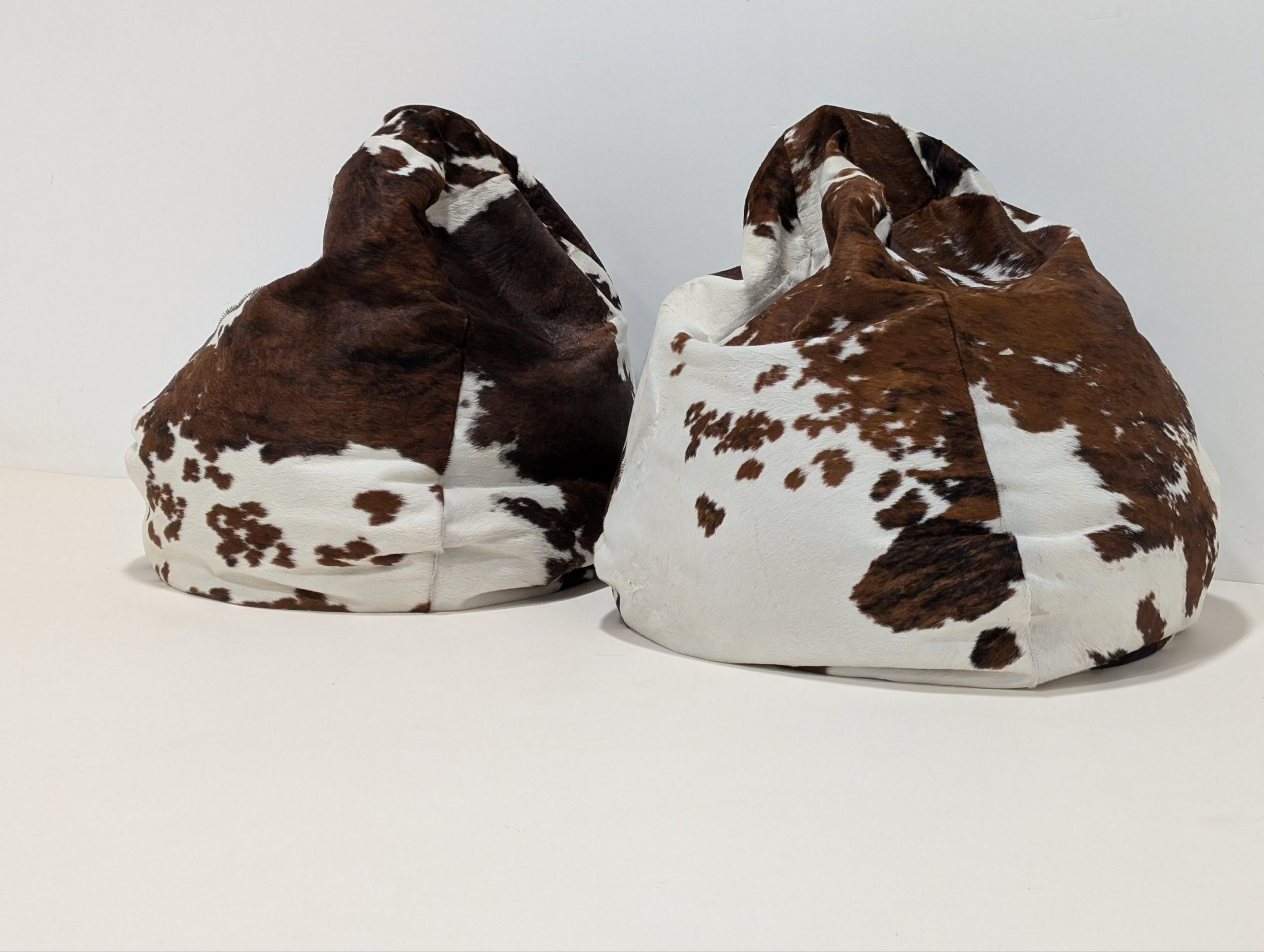 Peau De Vache Cow Hide Bean Bags - Image 6