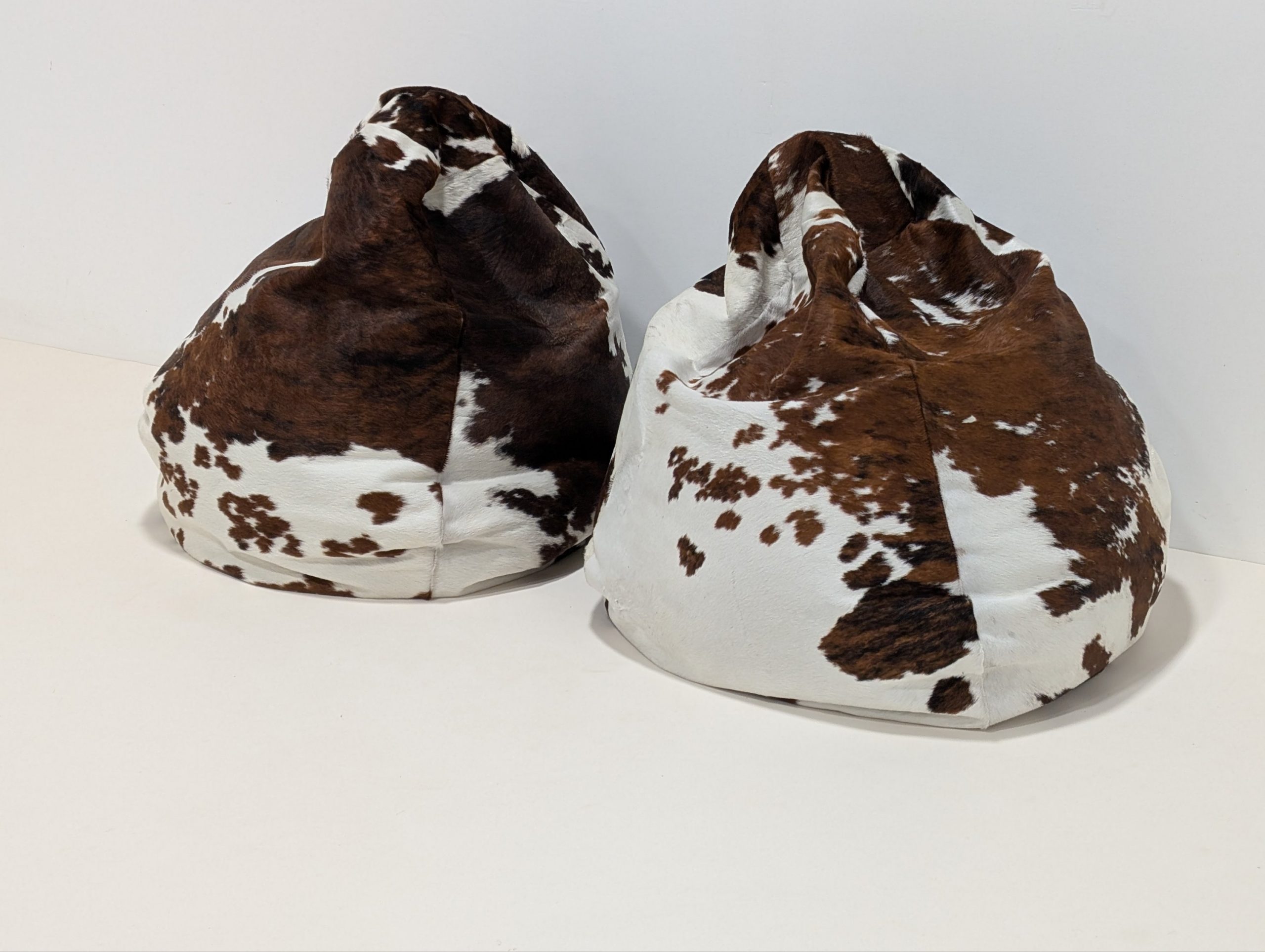 Peau De Vache Cow Hide Bean Bags - Image 8