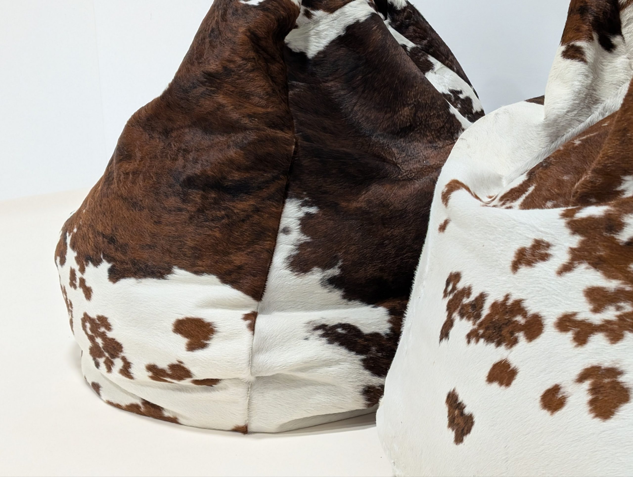 Peau De Vache Cow Hide Bean Bags - Image 12