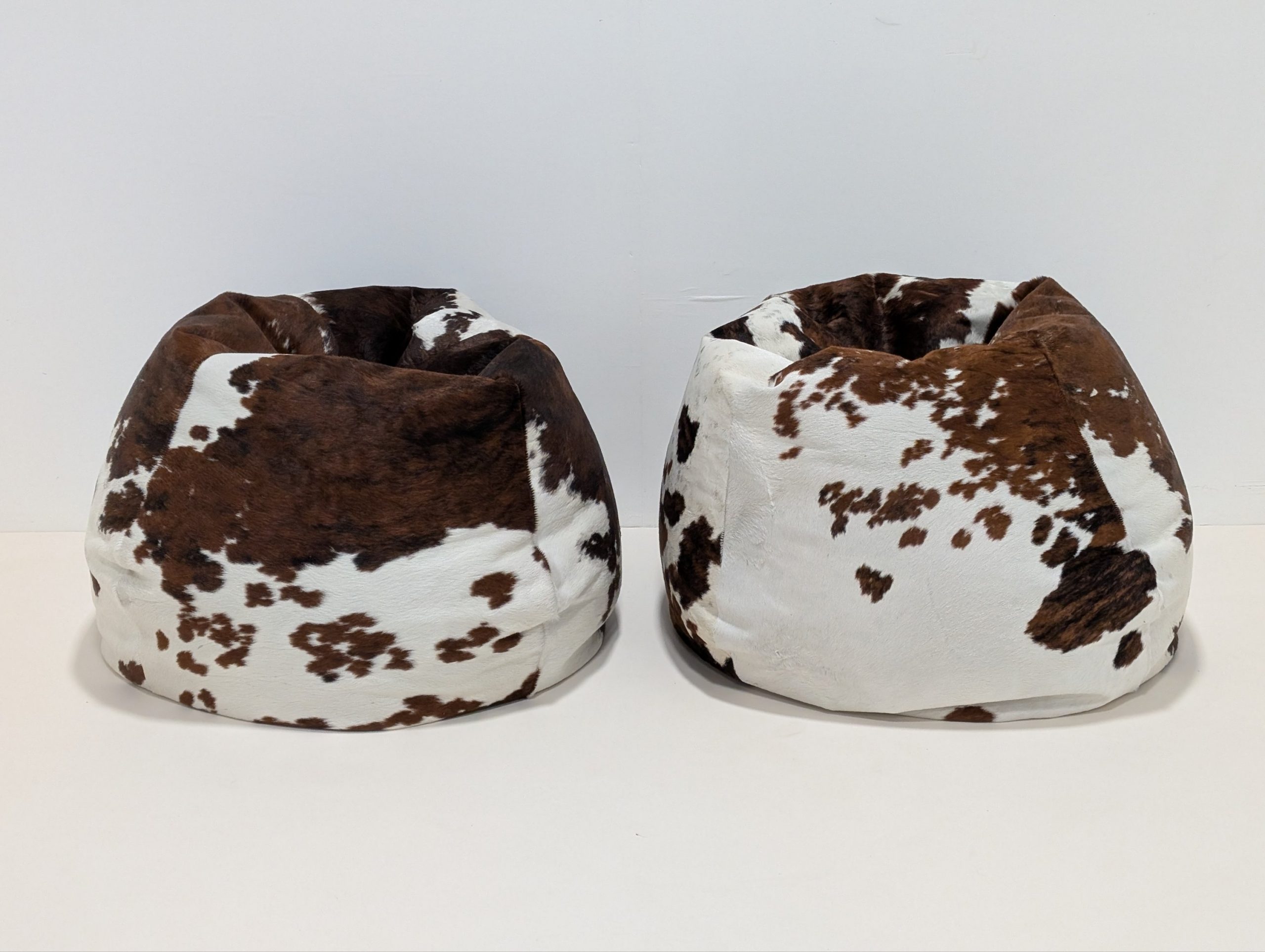 Peau De Vache Cow Hide Bean Bags - Image 10
