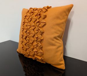 John Lewis Orange Texture Cushion