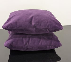 Raft Velvet Purple Cushions pair