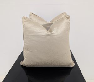 X4 Silver Silk/Textured Back Cushions